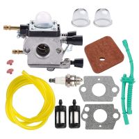 Carburetor Air Filter Fuel Hose Check Valve Kit Fit for STIHL FS45 FS46 FS55 FS55R FC55 FS38 KM55 HL45 KM55R SP85 Zama Carb