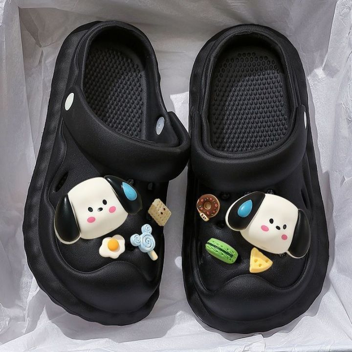 ready-new-hole-shoes-womens-style-2023-summer-outdoor-wear-diy-stepping-on-feces-feeling-super-soft-couple-thick-bottom-breathable-sandals-and-slippers-for-men
