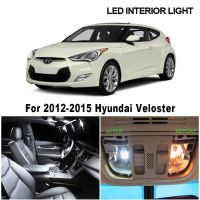 หลอดไฟ LED แคนบัสสีขาว8ชิ้น T10 W5W C5W ชุดตกแต่งภายในสำหรับฮุนได Veloster 2012 2013 2014แผนที่2015โคมไฟป้ายทะเบียนโดม