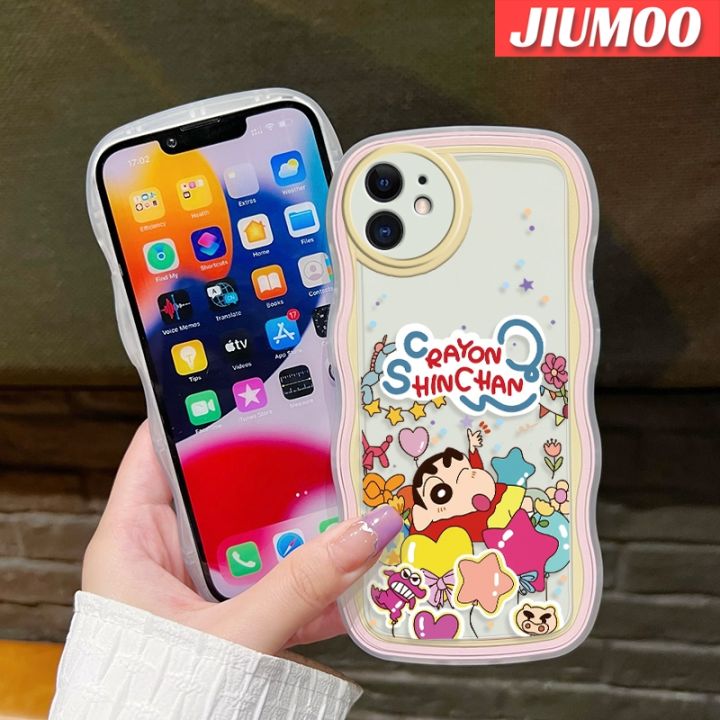 jiumoo-เคส-a52s-กาแล็คซี่ปลอกสำหรับ-samsung-5g-a52-4g-a52-5g-เคสการ์ตูนดินสอสีหน้าแข้งแฟชั่นที่สร้างสรรค์ลายคลื่นเคสโทรศัพท์โปร่งใสเคสป้องกันเลนส์กล้องซิลิโคนนิ่มเคสใสกันกระแทก