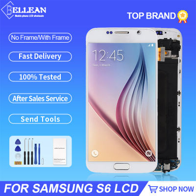 1PCS ทดสอบ5.1นิ้ว S6สำหรับ Samsung Galaxy G920 Lcd Touch Screen Digitizer G920V G920A G920F Assembly
