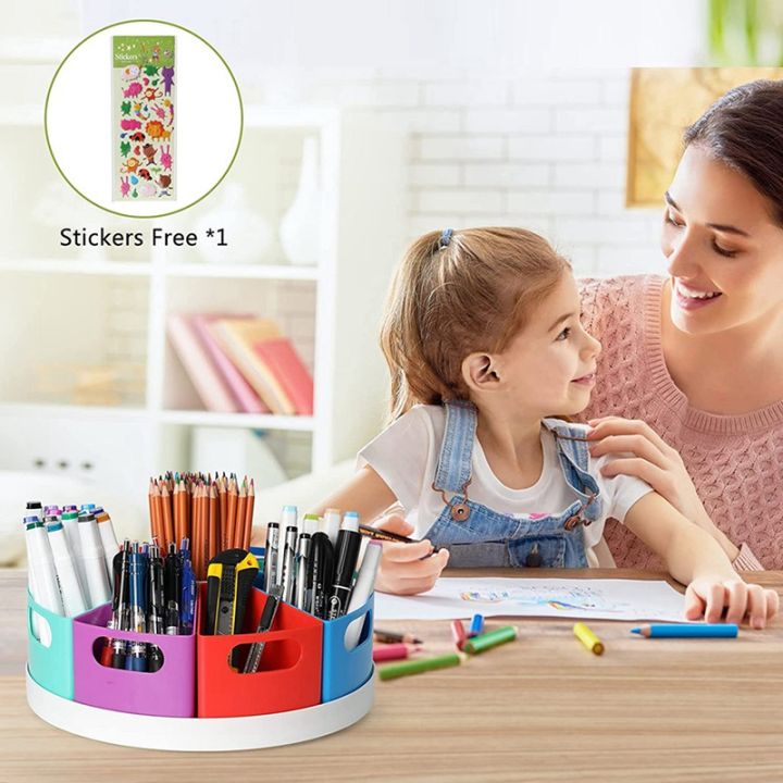 rotating-desk-organizer-for-kids-art-supply-storage-organizer-for-marker-crayon-desktop-homeschool-offices-supplies