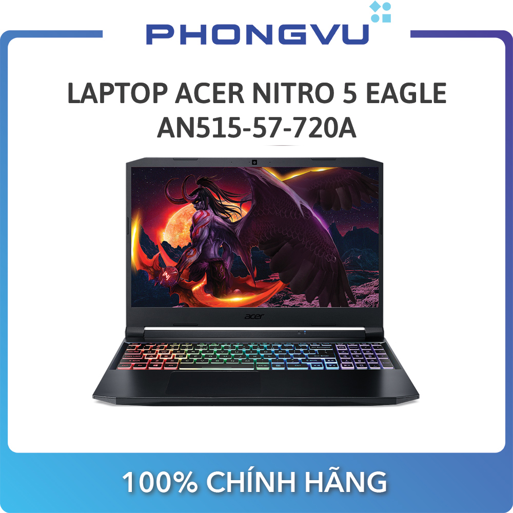 Laptop Acer Nitro 5 Eagle AN515-57-720A ( 15.6 inch FHD/i7-11800H/8GB/512GB SSDRTX 3050Ti/Win 11)