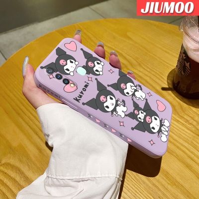 เคส JIUMOO เคส Y5s Y19ลายการ์ตูนน่ารัก Kuromi เคสซิลิโคนนิ่มแฟชั่นขอบสี่เหลี่ยมลายดีไซน์ใหม่เคสป้องกันเลนส์กล้องคลุมทั้งหมด