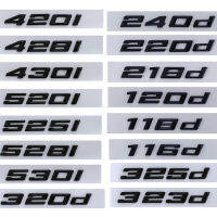 3D ABS ตัวอักษรสำหรับโลโก้รถ BMW 118d 220d 316d 318d E90 330d 340d 420d 530d โลโก้ F30 G20สติกเกอร์ Trunk อุปกรณ์เสริม