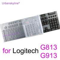 【CPH Digital store】G813 G913แผ่นครอบแป้นพิมพ์สำหรับ Logitech Logi เคสปกป้องผิวแบบกลไกซิลิโคนทีพียูใส Funda