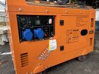 เครื่องปั่นไฟตู้ทึบเก็บเสียงเงียบ7.5kw.แรงม้ายี่ห้อWEDOเครื่องยนต์ดีเซล(DIESEL) AVR16แรงม้ารุ่นWD9500T4จังหวะ 220V.ประกัน1ปีจัดส่งทั่วประเทศ