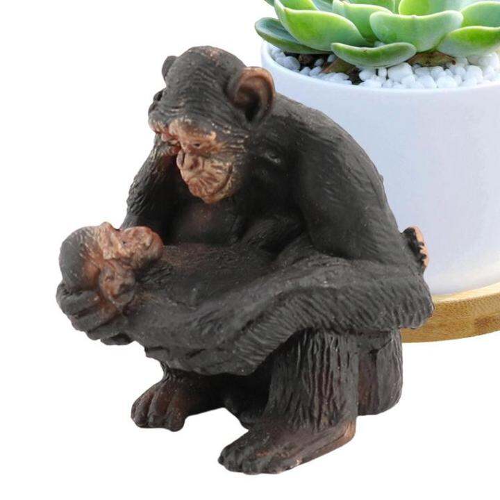 chimpanzee-figurine-chimpanzee-model-figures-reusable-animal-collection-playset-jungle-animals-for-hotel-shop-store-display-restaurant-agreeable