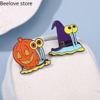 hot！【DT】◕  Snail Brooch Pumpkin Mummy Clothing Accessories Badge Alloy Enamel Lapel Pins