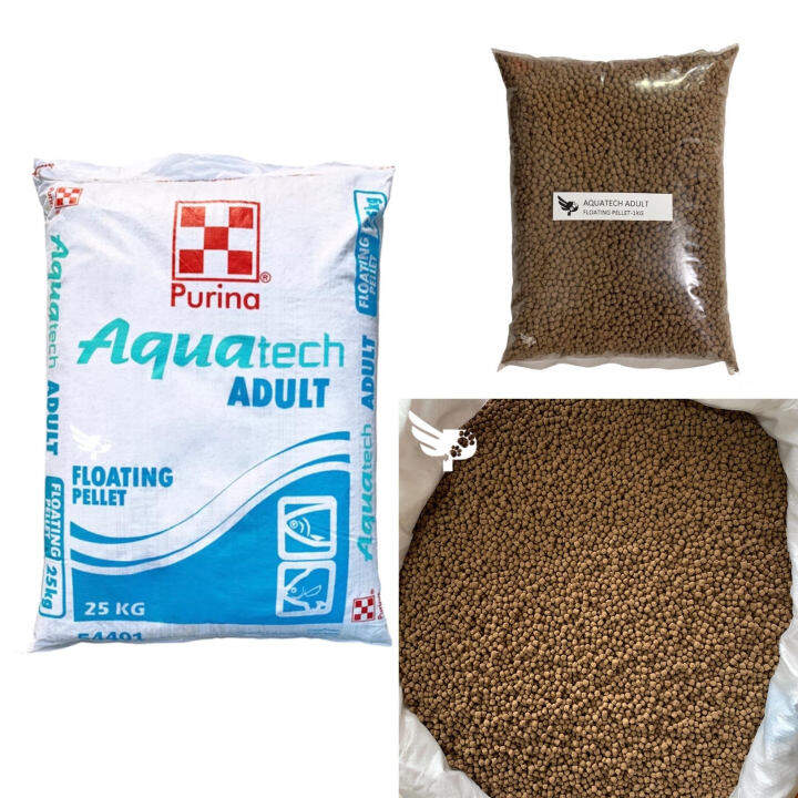 Purina AquaTech Adult 1kg Repacked Floating Pellet Fish Food Fish