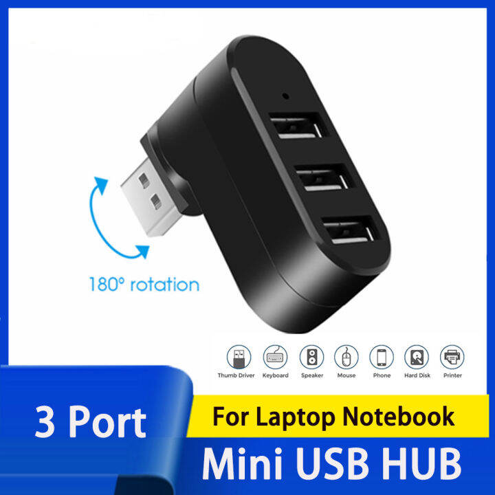 DFNN USB 2.0 Port HUB Extension Multiple 3 Port HUB with Micro USB Power Supply High Speed for
