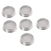 Set of 6 Stainless Steel Sprouting Jar Lid Kit for Superb Ventilation Fit for Wide Mouth Mason Jars Canning Jars