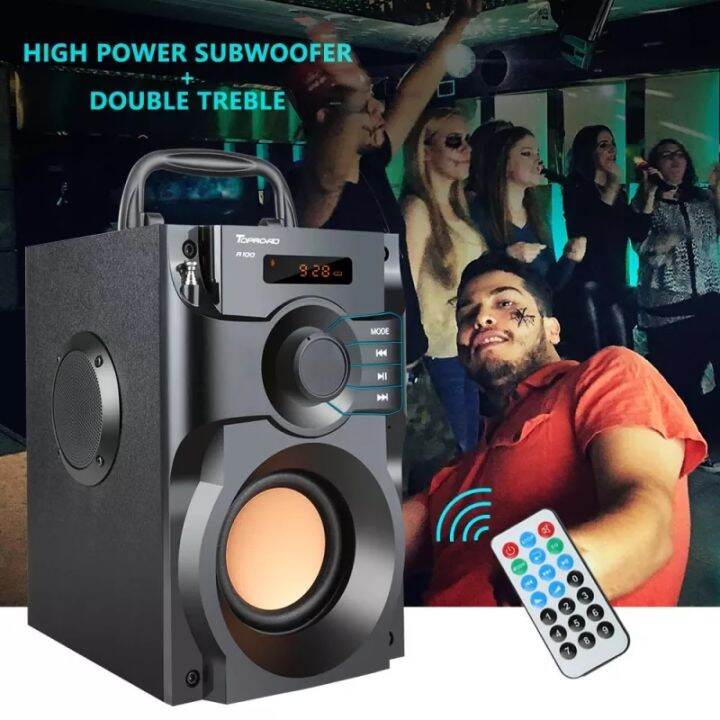 Original Big Power Bluetooth Speaker Wireless Stereo Subwoofer Heavy Bass Speakers Music Player