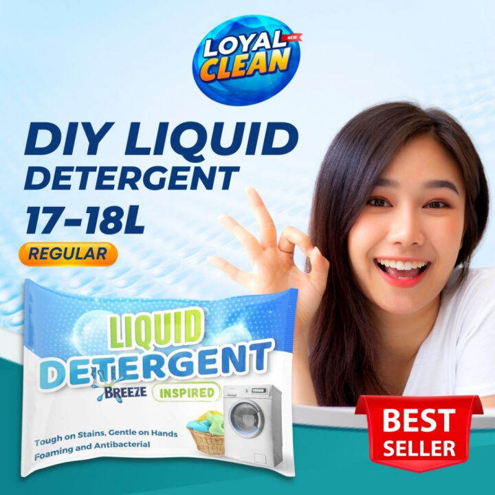 LoyalClean Premium Liquid Detergent Kit 17Liters Yield Complete Mixture