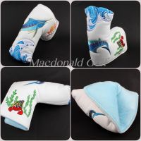 CM Golf Head Cover Putter Blade -Crab&amp;Fish White