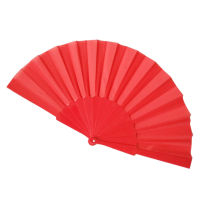 BEAUTYBIGBANGPlain Plastic Wedding Folding Fan Dancing Fan Prop Fan Flat Plastic Fan