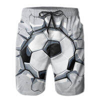 Summer beach swimsuit mens quick-drying swimwear Soccer Ball Breaking Wall breathable swimwear beach shorts sexy male swimsuit