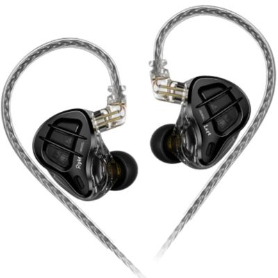 In Ear Earbuds Headphones HiFi Bass Noise Reduction Dynamic Headphones Black (Standard Version)
