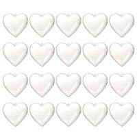 20PCS Heart Shape Balls Plastic Transparent Xmas Decor 2021 DIY Home