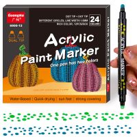 hot！【DT】 Colors Dot Paint Pens Markers for Wood Canvas Painting Glass Crafts Making Supplies