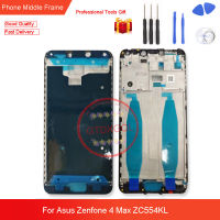 สำหรับ Asus Zenfone 4 ZC554KL สูงสุดโครงหน้ากากกลางที่อยู่อาศัยคณะกรรมการจอแอลซีดีสนับสนุนแผงหน้าปัดกลางเปลี่ยนอะไหล่ซ่อมแซม