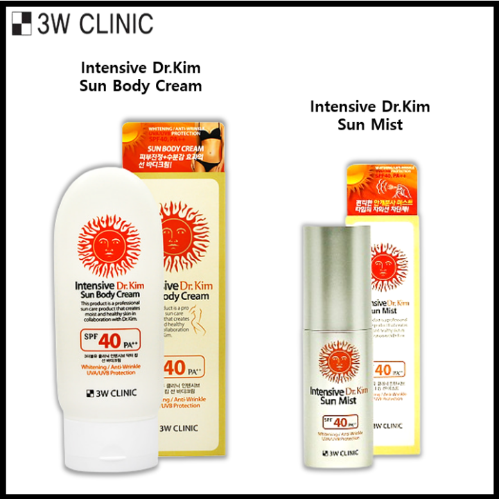 [3W CLINIC] Intensive Dr.Kim Sun Body Cream / Intensive Dr.Kim Sun Mist