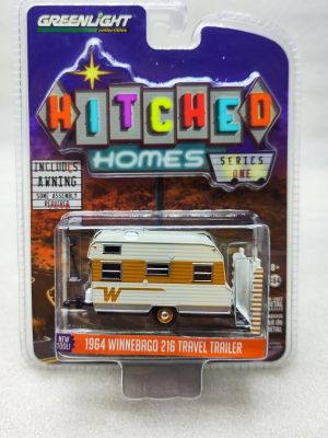1:64 1964 WINNEBAGO 216 TRAVEL TRAILER  Diecast Metal Alloy Model Car Toys For  Gift Collection