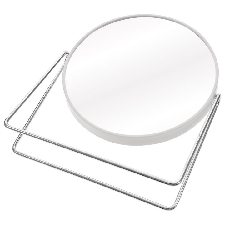 โต๊ะกระจกเงาโต๊ะเครื่องแป้งคู่-sed-เครื่องสำงอางค์ที่โกนหนวดชั้นเตารีดพกพาสีขาว-pp-พลาสติกหมุนสาว