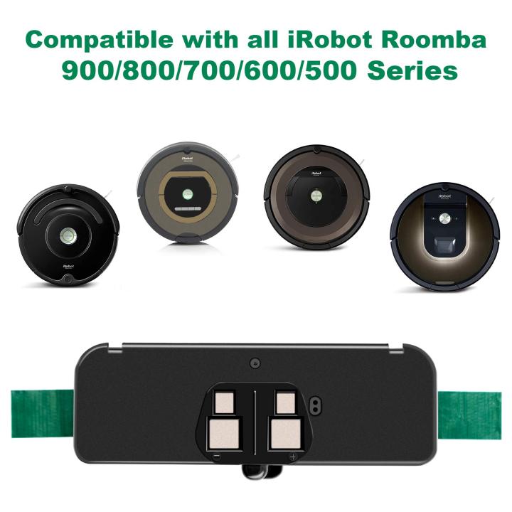 14-4v-6400mah-li-ion-irobot-roomba-500-600-700-800-900-series-785-530-560-650เครื่องดูดฝุ่นแบตเตอรี่