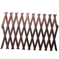 Expanding Wooden Garden Wood Pull Mesh Wall Fence Grille for Home Garden Sub Garden Decoration Climbing Frame