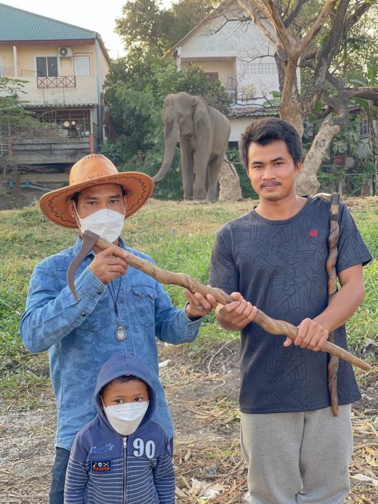 ตะขอช้าง-มีดควาญช้าง-ผ่านการใช้งาน