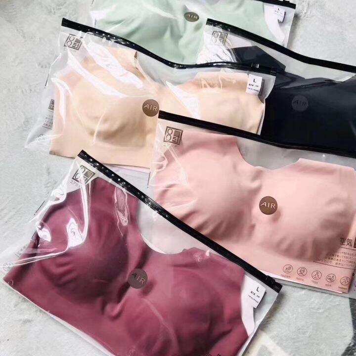 air-bra-เสื้อชั้นใน-สปอร์ตบรา-ผ้าญี่ปุ่น-เสื้อในไร้โครง-ไร้ขอบผ้าเย็นไนลอนทรงจากญี่ปุ่น-สไตส์ญี่ปุ่น-สินค้าญี่ปุ่นแพ็คเกจส่วนตัว