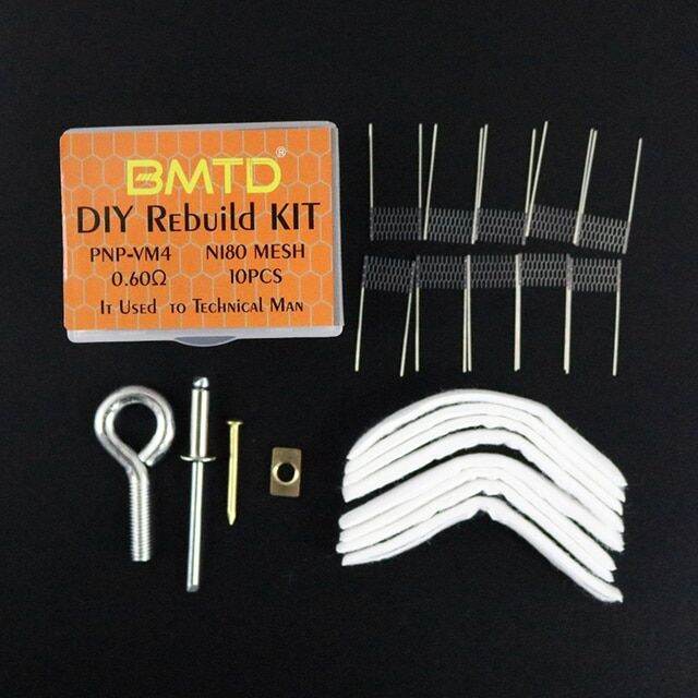 Diy Rebuild Kit For Pnp Vm4 Vm6 Ni80 Mesh Vinci Vm1 0.3ohm Coil