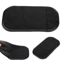 4 PCs Black Magic Sticky Pad Anti Slip Mat Car Dashboard for Cell Phone