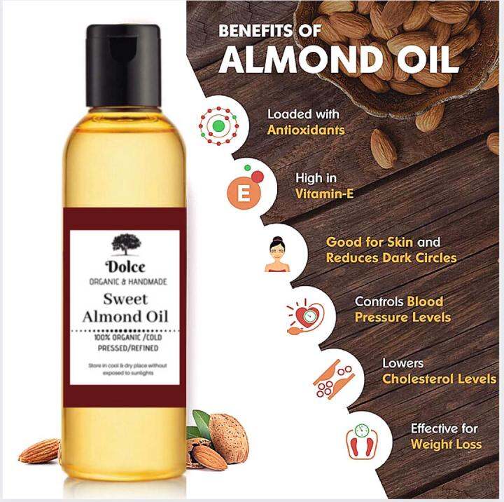 Pure Sweet Almond Oil Cold Pressed [ IMPORTED FROM AUSTRALIA] Lazada