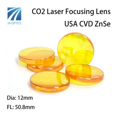 Hot Sale Dia.12mm FL 50.8mm USA CVD ZnSe CO2 Laser Focus Lens for Laser Engraving Machine