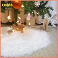 OSIDE 1Pcs เกล็ดหิมะ เครื่องประดับ ของตกแต่งบ้าน กระโปรงต้นคริสต์มาส ตกแต่งต้นคริสต์มาส ขน Faux กระโปรงตุ๊กตาตุ๊กตาหิมะ