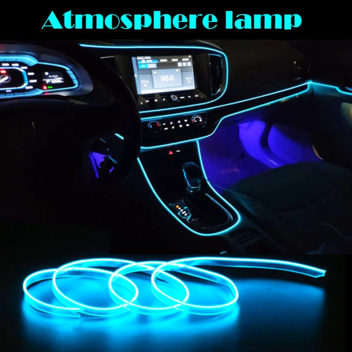 Car Atmosphere Lamp Flexible Light Strips Car Ambient Interior Lighting 12V  LED Strip Light Car Neon Lights Auto Lamp