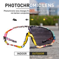 Brand New Photochromic Cycling Goggles Mountain Bike Cycling Glasses Outdoor Sports Cycling Sunglasses UV400 Eyewear 1 Lens