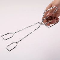 New Convenient BBQ Tools Stainless Steel Scissors Type Grilled Food Clip Barbecue Accessories Portable Tongs Outdoor Gadget Cooking Utensils