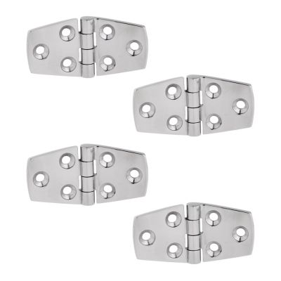 4 Pieces 316 Stainless Steel Strap Hinge Door Hinge for Marine Kayak Canoe Boat Yacht RV Water Sports Rowing Boats Accessories