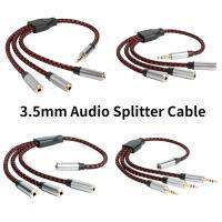 【jw】┋☁  Nku Headphone Splitter 3.5mm 3 Way Aux Male To Female Earphone Audio Stereo Cable for MP3 PS4