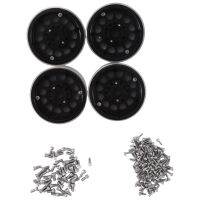 4PCS 1.9 Inch Metal Beadlock Wheel Hub Rim for 1/10 RC Crawler Car Axial SCX10 TRX4 D90 Redcat Gen8