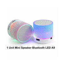 ลำโพงบลูทูธแอลอีดีขนาดเล็ก A9ลำโพงบลูทูธ S10ไฟ Led S-10ลายรอยแตกลายมินิเบสสุดยอดกระจกแตก TWC Store