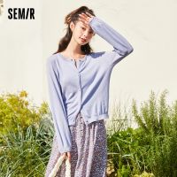 z74nfyx Semir เสื้อสเวตเตอร์ถักแขนยาวแบบบางสำหรับผู้หญิงเสื้อสเวตเตอร์ถักแขนยาวเสื้อด้านในป้องกันแบคทีเรียเทคโนโลยีสีดำสำหรับฤดูใบไม้ร่วง2022