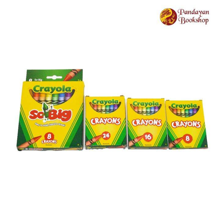CRAYOLA Crayons (NonToxic 8 Colors/ 16 Colors/ 24 Colors/ So Big 8 Colors) Lazada PH