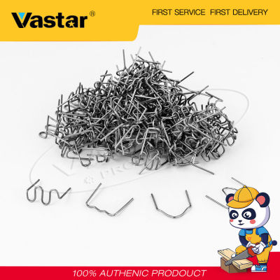 Vastar ลวดเย็บกระดาษขนาด L 100ชิ้น,สำหรับซ่อมพลาสติกเครื่องจักรงานเพาะกายกันชนลวดเย็บกระดาษก่อนตัดมาตรฐาน0.8มม.