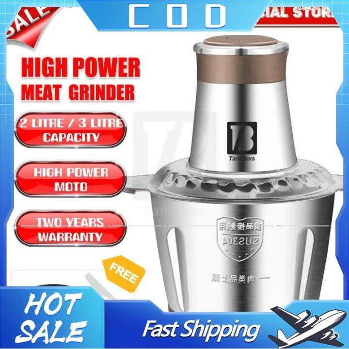 Local delivery 】 TankBors Stainless Blenders 2L 5L Meat Grinders Food
