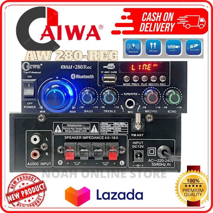 Amplifier Bluetooth Ampli Karaoke Caiwa AW280Rec Ampli Karaoke Equalizer Bluetooth Q Audio