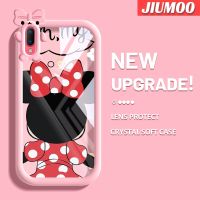 เคส JIUMOO สำหรับ VIVO Y93 Y91C Y93S การ์ตูนมินนี่สีสันสดใสเลนส์กล้องถ่ายรูปแบบนิ่มมอนสเตอร์ตัวน้อยเคสโทรศัพท์แบบใสกันกระแทกเคสป้องกันความคิดสร้างสรรค์โปร่งใส